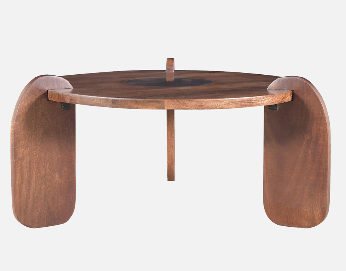 Florence Mango Wood Coffee Table — front view